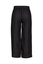 Leinenhose Relaxed Fit - Black - Schwarz
