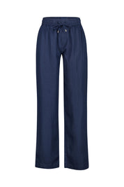 Leinenhose Relaxed Fit - Navy - Blau