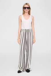 Hose ELAIN gestreift - Print - Schwarz | Weiß