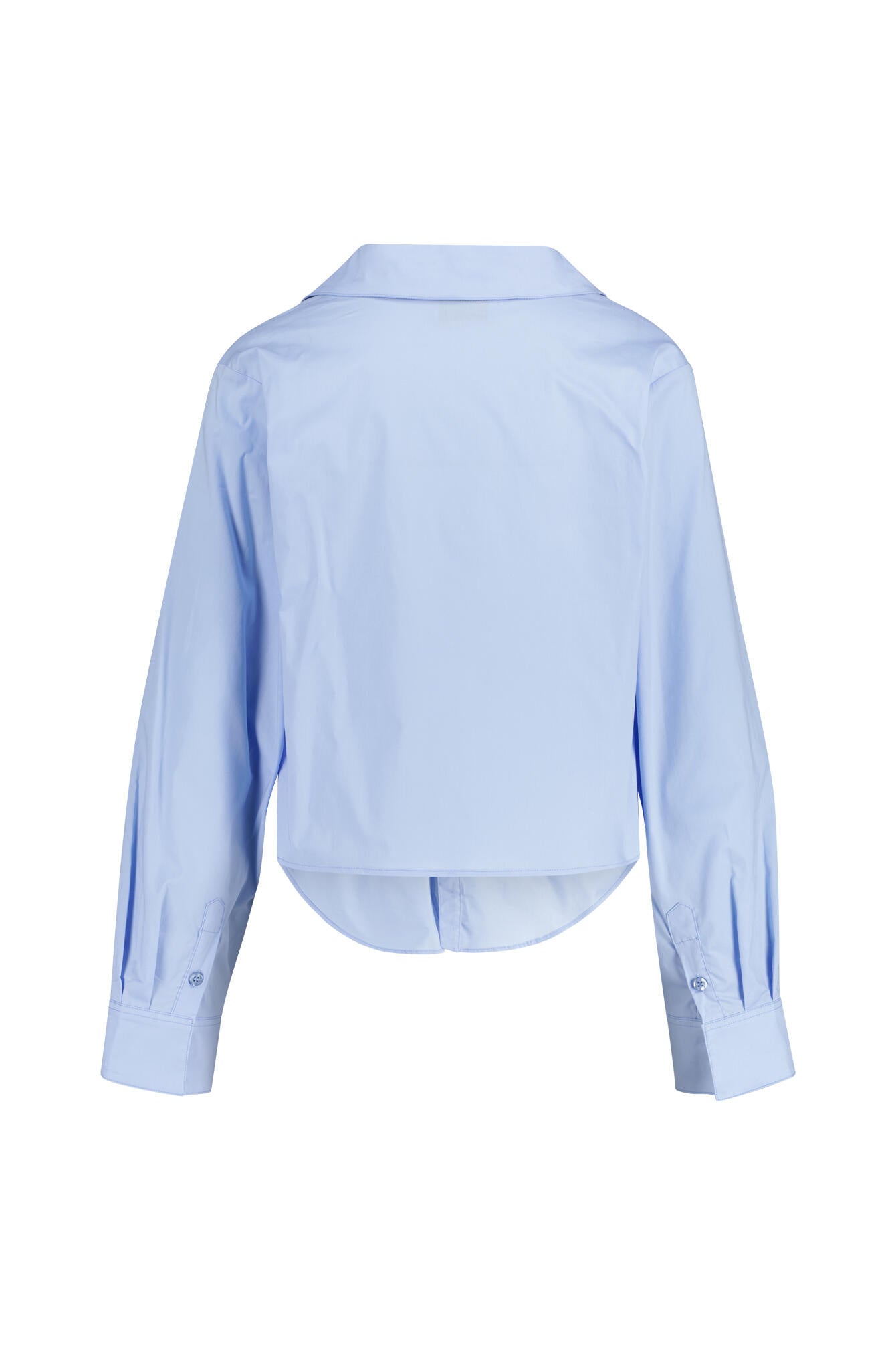 Bluse Cropped Fit aus Baumwolle - Light Blue - Blau