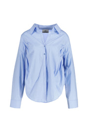 Bluse Cropped Fit aus Baumwolle - Light Blue - Blau
