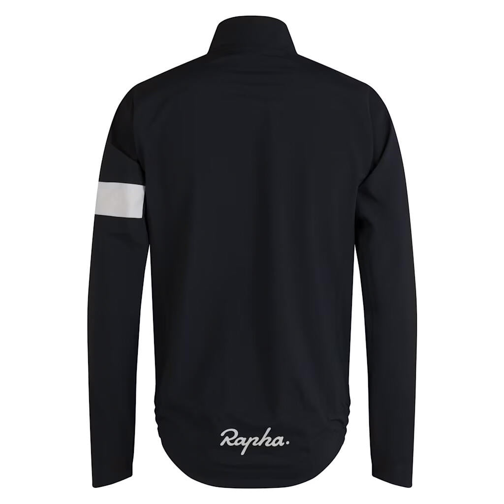 Fahrrad-Regenjacke PERTEX SHIELD - All Aboard/White - Schwarz