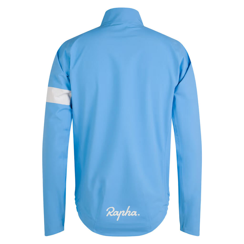 Fahrrad-Regenjacke PERTEX SHIELD - All Aboard/White - Blau