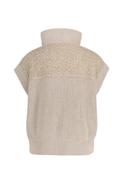 Strickweste aus  Wollmix - 47A Sepia - Beige