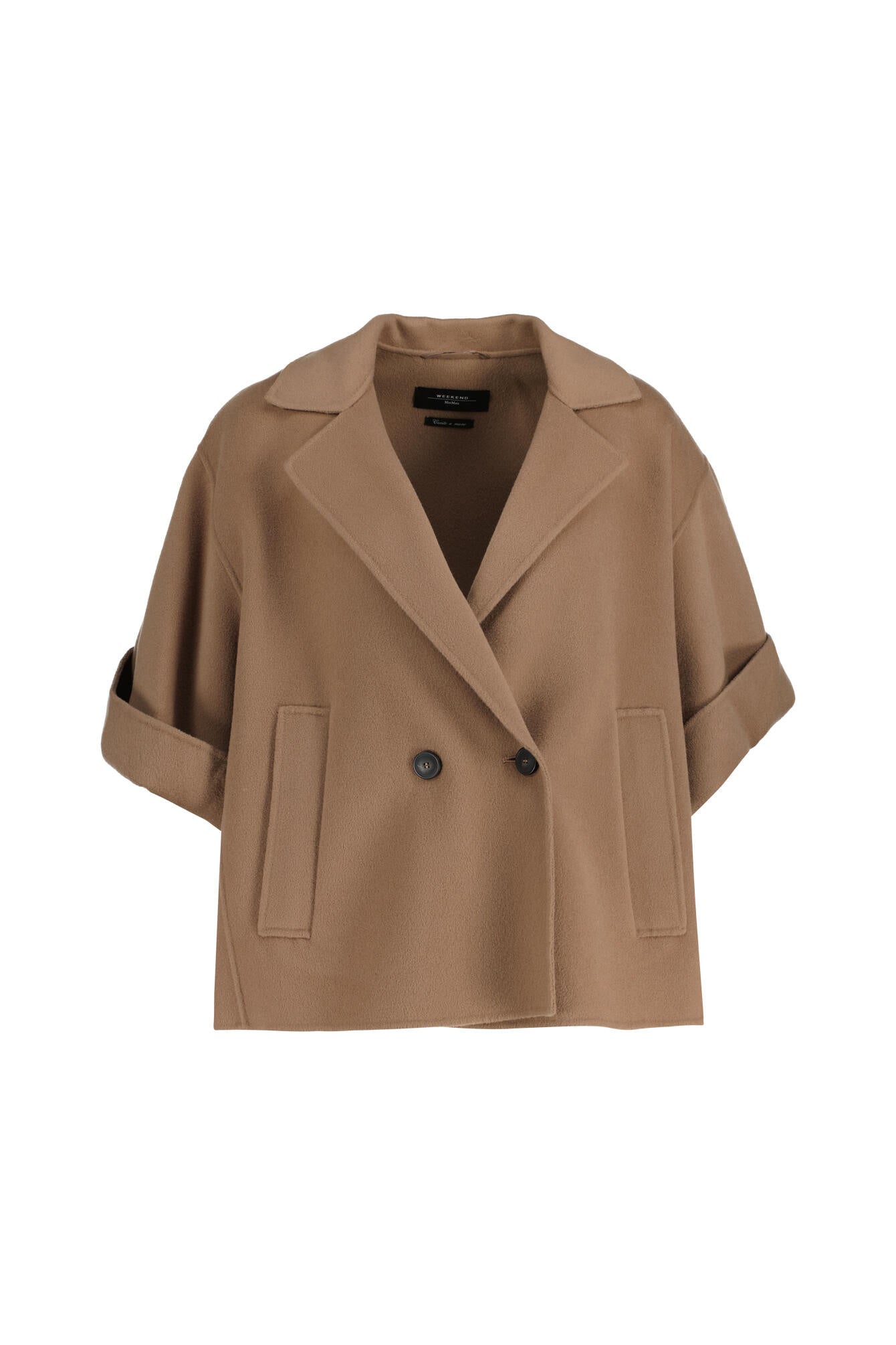 Wolljacke PERA mit Halbarm - 087 - Braun