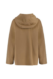 Wolljacke ROMINA mit Kapuze - 045 - Braun