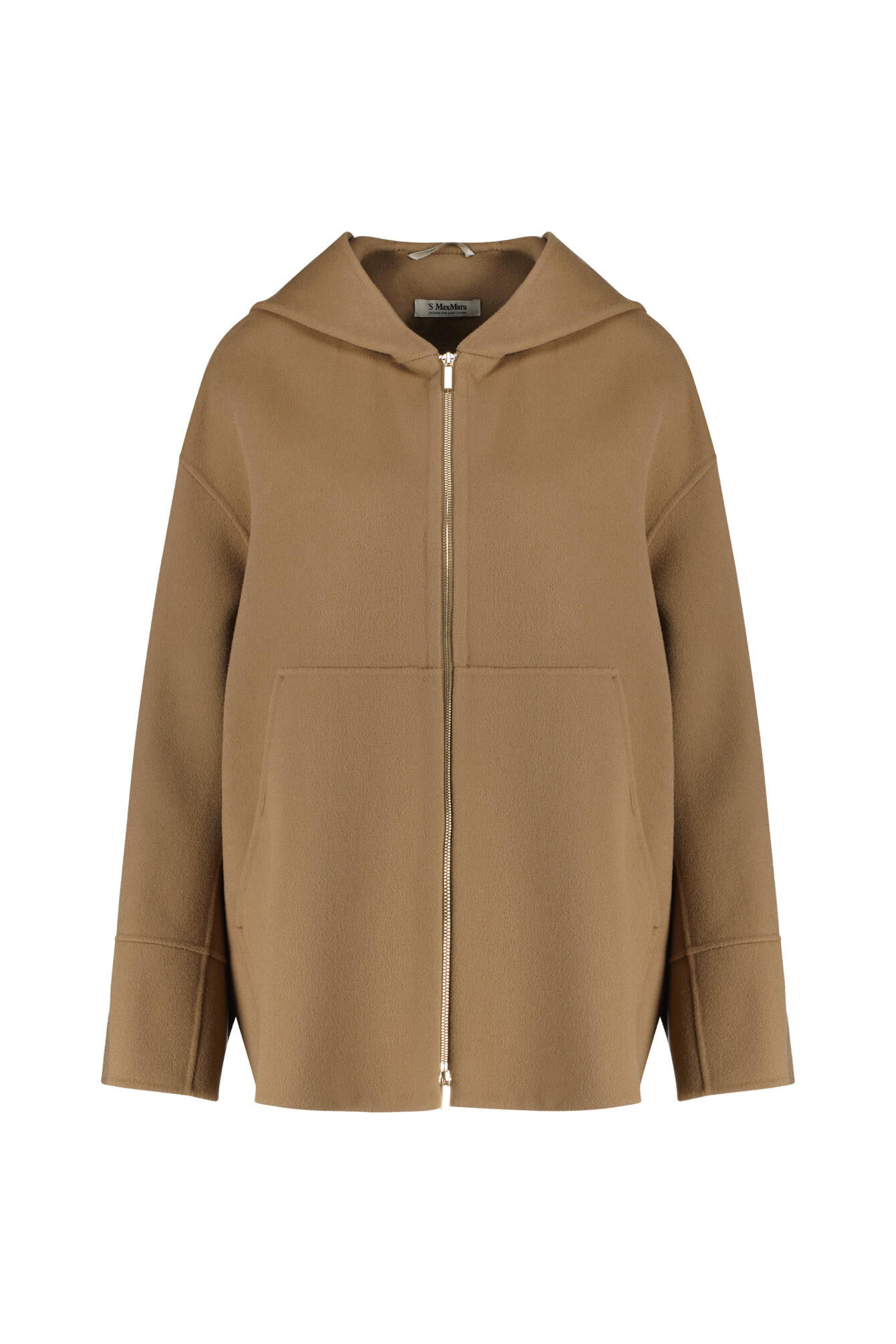 Wolljacke ROMINA mit Kapuze - 045 - Braun