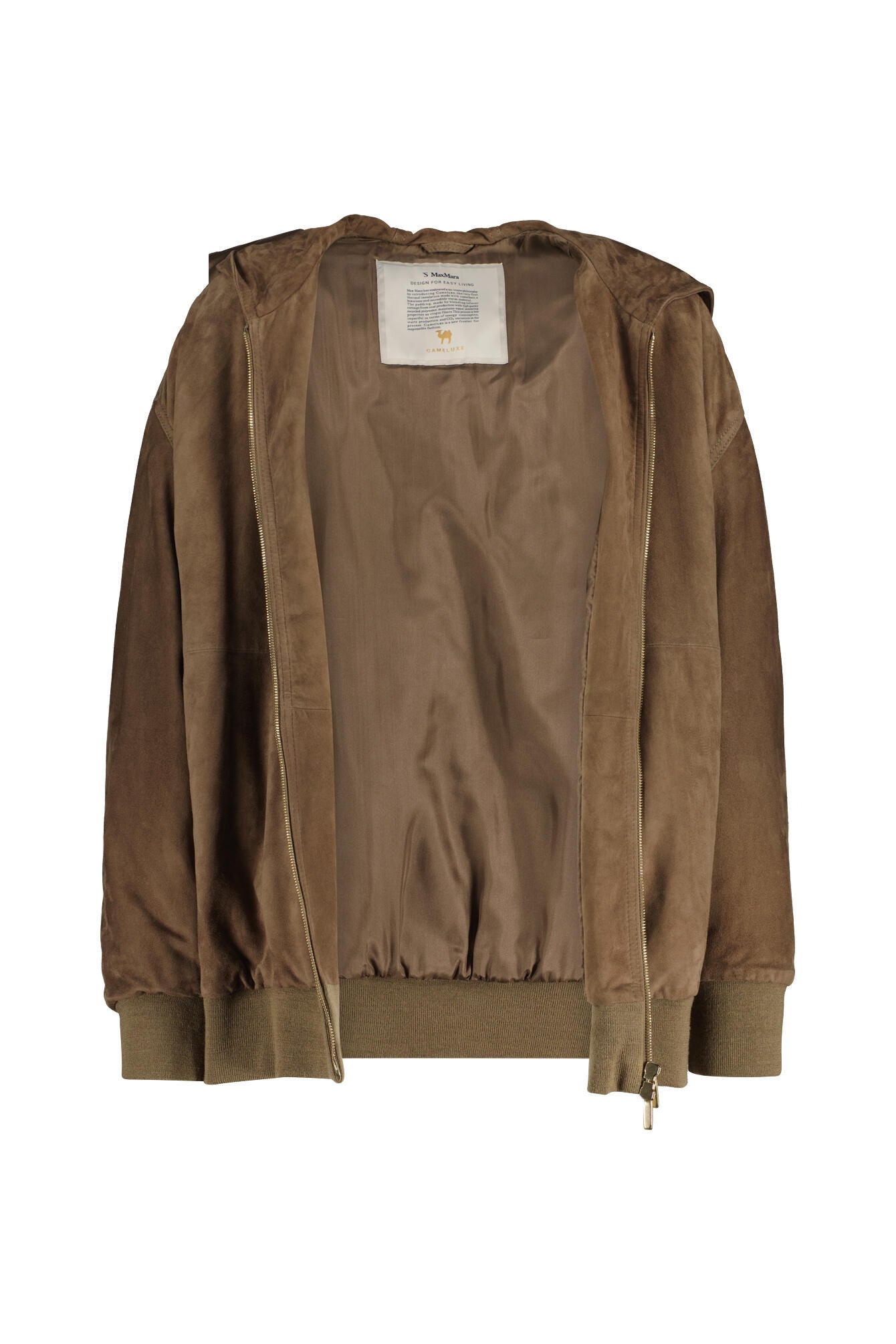 Lederjacke ZENO mit Kapuze - 002 - Braun