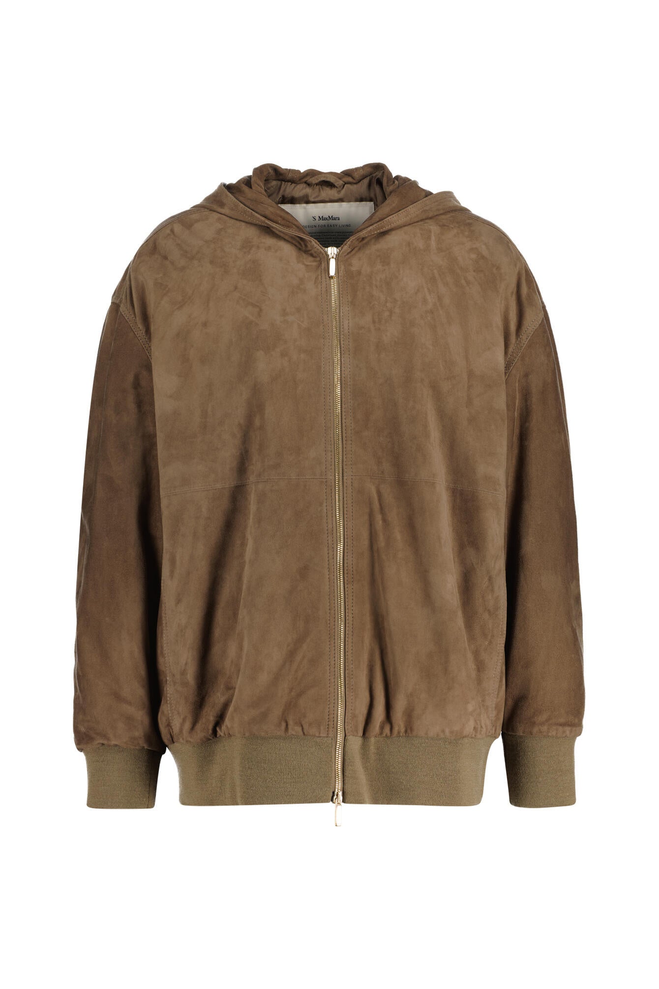 Lederjacke ZENO mit Kapuze - 002 - Braun