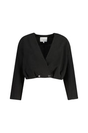 Bomberjacke LONZA Cropped - 9000 Raven - Schwarz