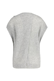 Strickpullunder SPENCER aus Alpaka-Wollmix - 9350 Grey - Grau