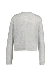Strickjacke aus Alpaka-Wollmix - 9350 Grey - Grau