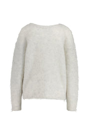 Strickpullover aus Alpaka-Wollmix - Polaire Chine - Creme