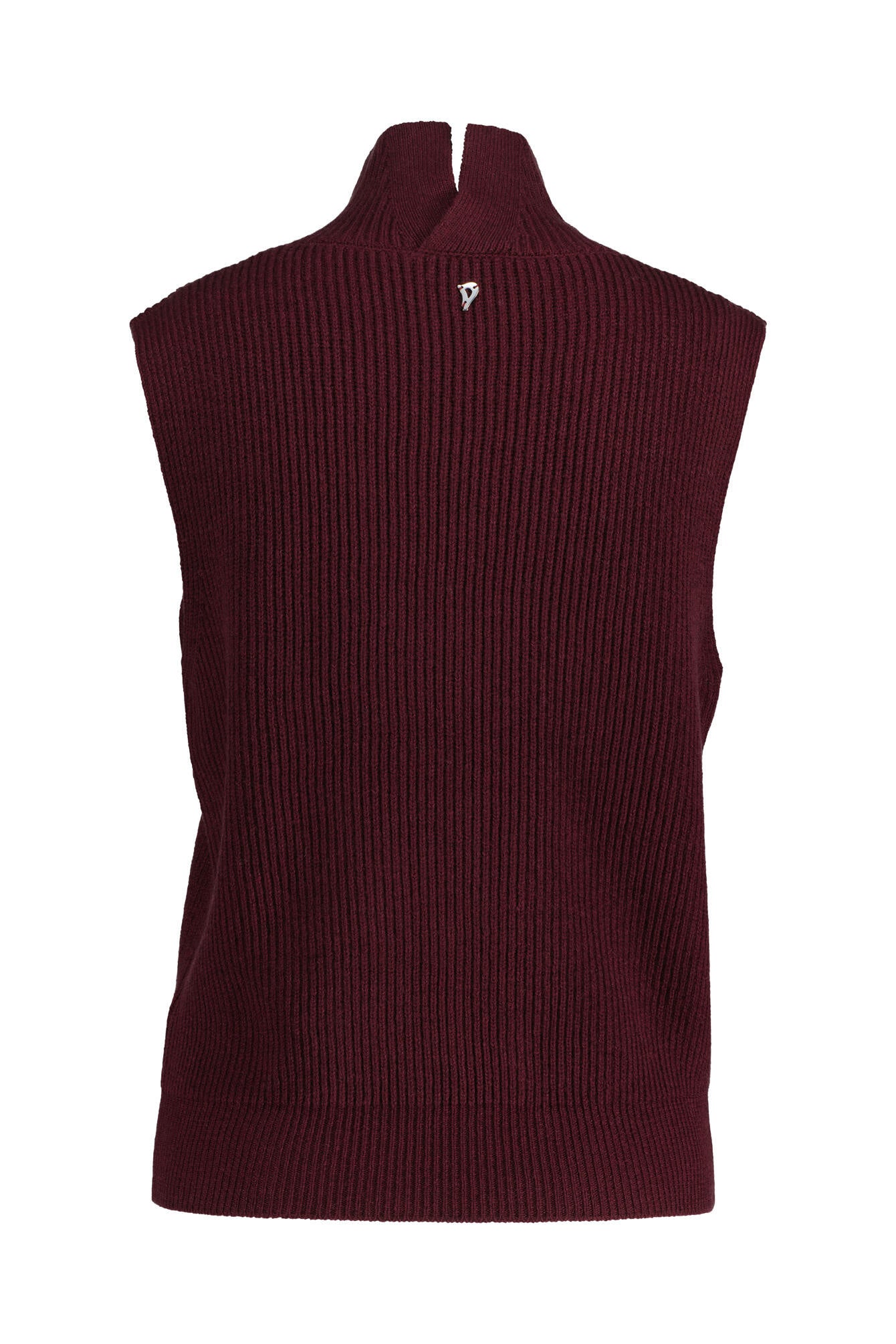 Ärmelloser Pullover - 547 - Rot