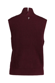 Ärmelloser Pullover - 547 - Rot