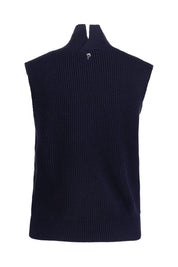 Ärmelloser Pullover - 920 - Blau