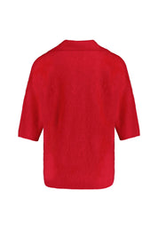 Strick-T-Shirt FURRY EATON aus Kaschmir - 5600 Fire - Rot