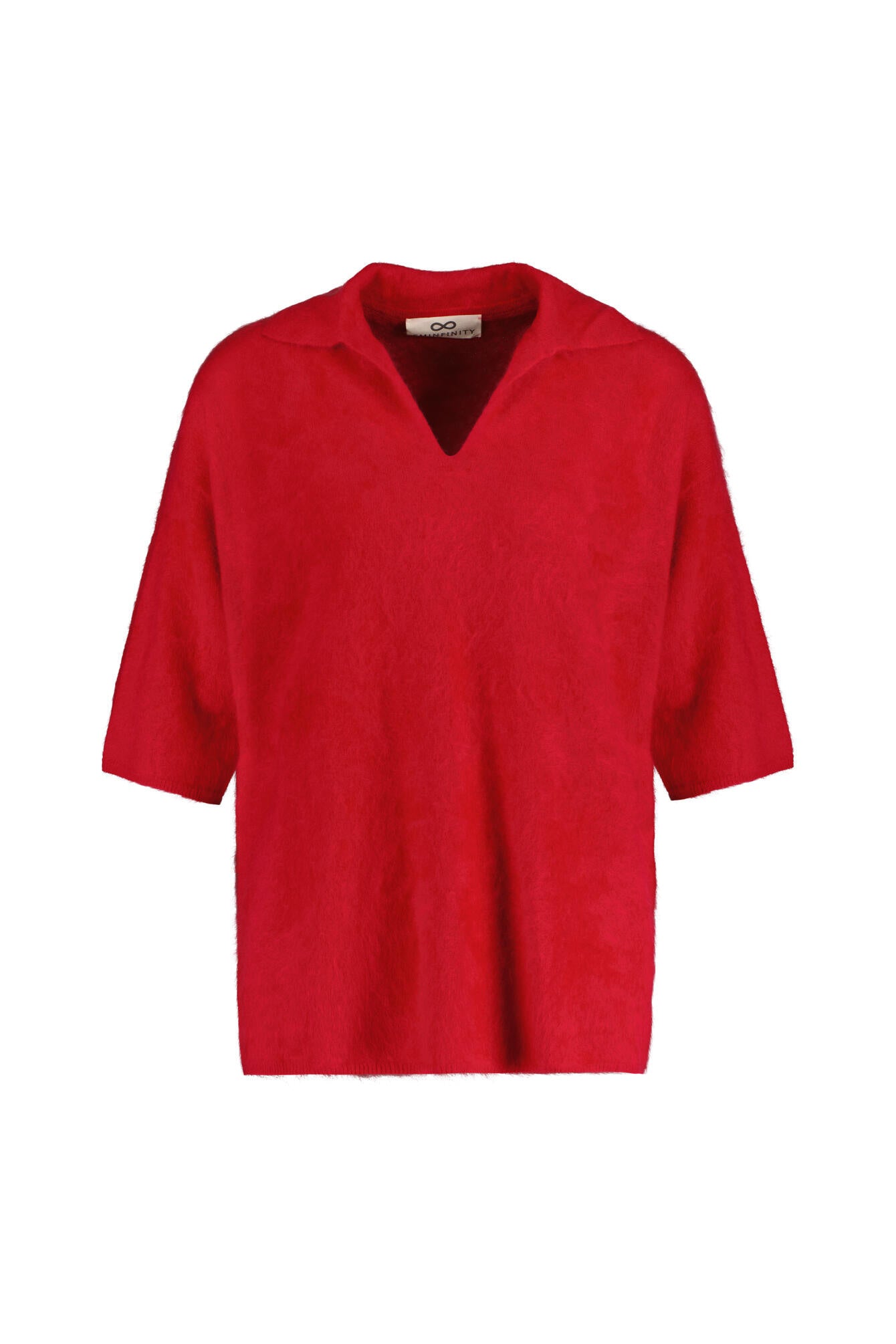 Strick-T-Shirt FURRY EATON aus Kaschmir - 5600 Fire - Rot