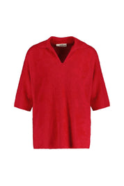 Strick-T-Shirt FURRY EATON aus Kaschmir - 5600 Fire - Rot