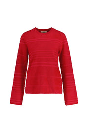 Strickpullover FURRY aus Kaschmirmix - 5654 Fire and Flame - Rot