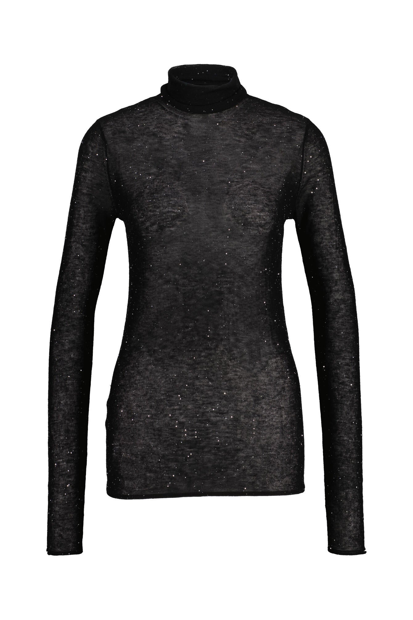 Langarmshirt aus Wolle - Z99 Black - Schwarz