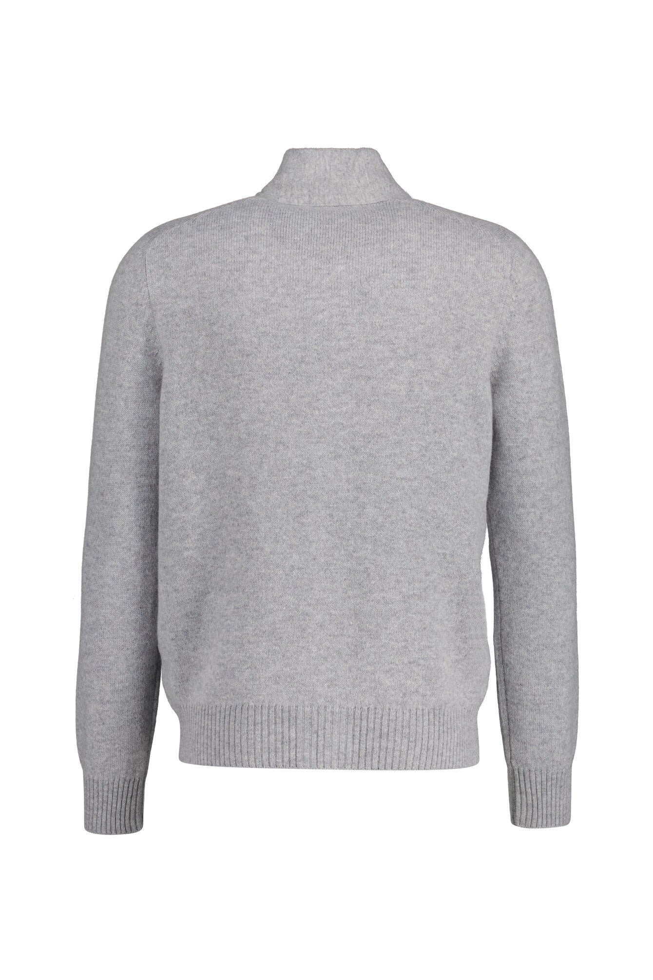 Strickjacke mit Stehkragen - 071 - Grau