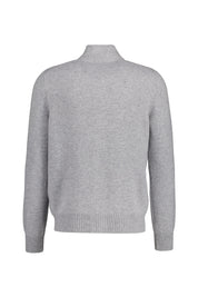 Strickjacke mit Stehkragen - 071 - Grau
