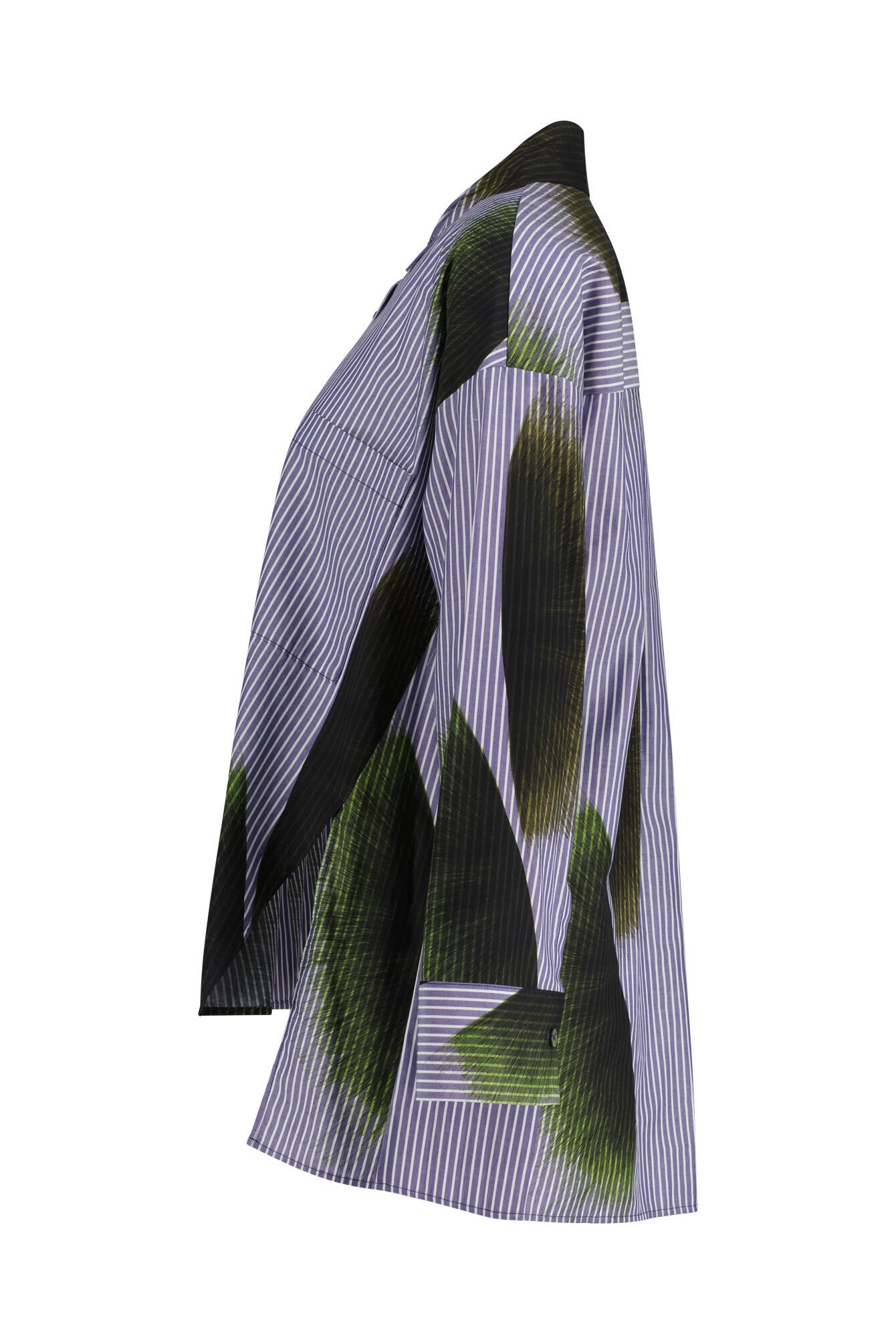 Bluse aus Baumwolle - 887 Moss - Blau