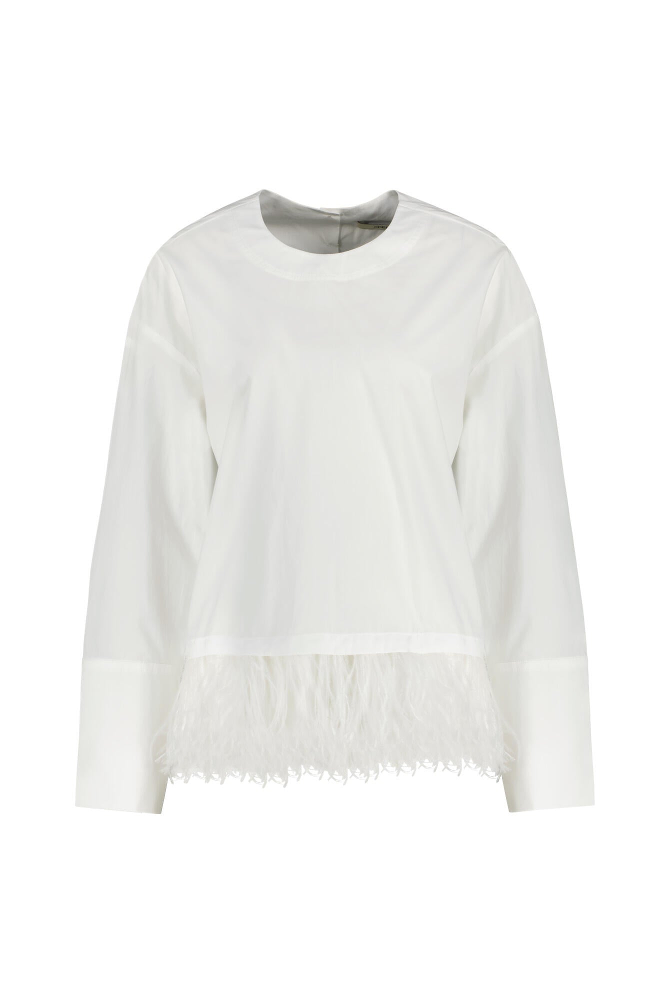 Schlupfbluse aus Baumwolle - 10 White - Weiß
