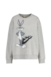 Sweatshirt LAMI LOONEY TUNES X MUNTHE - 80 Light Grey - Grau