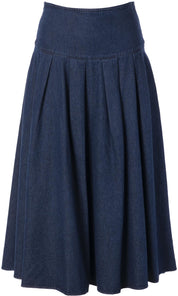 Jeansrock Midi JASMIRA - 104 Denim - Blau