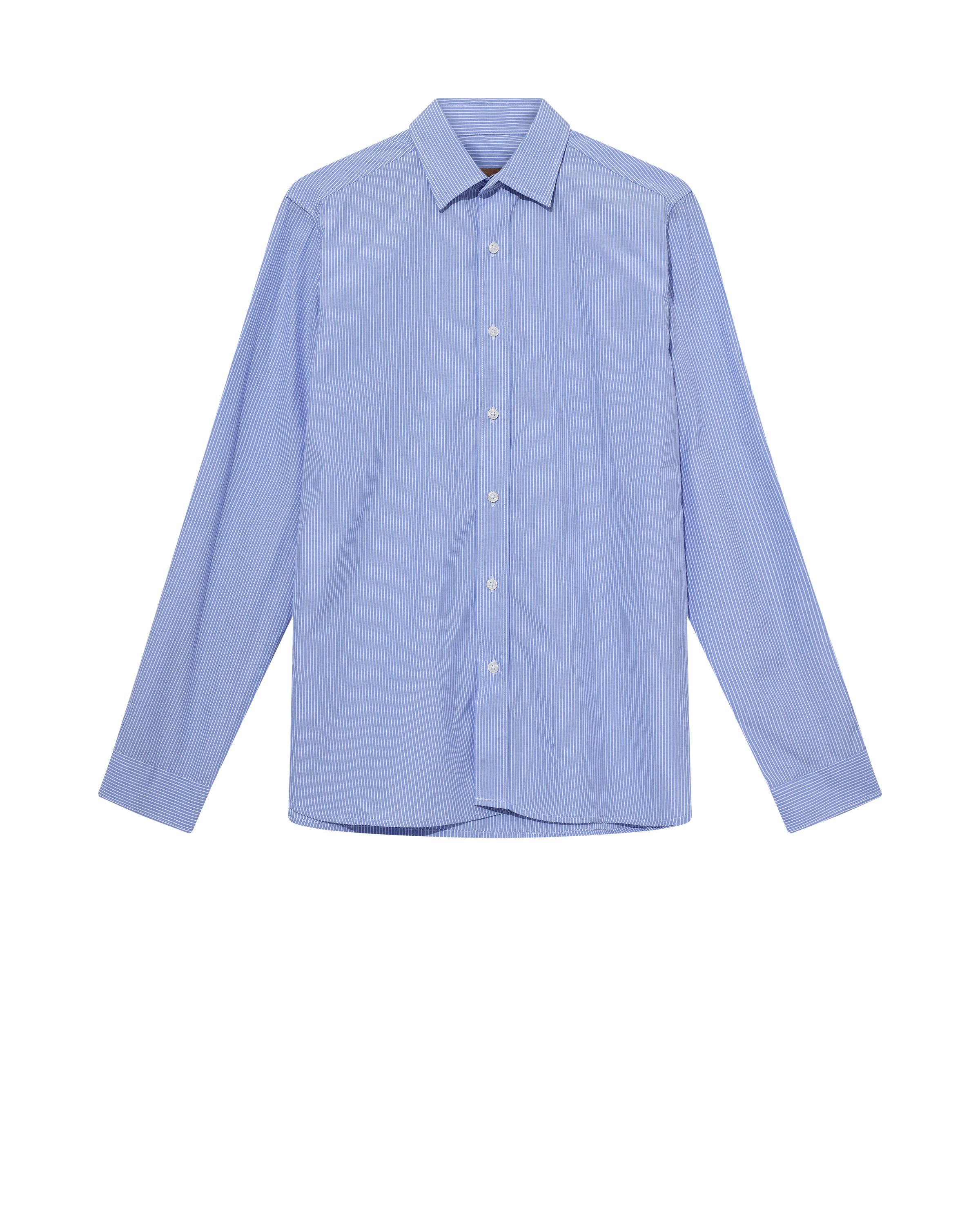 Regular Fit Hemd - 407 Light Blue - Blau