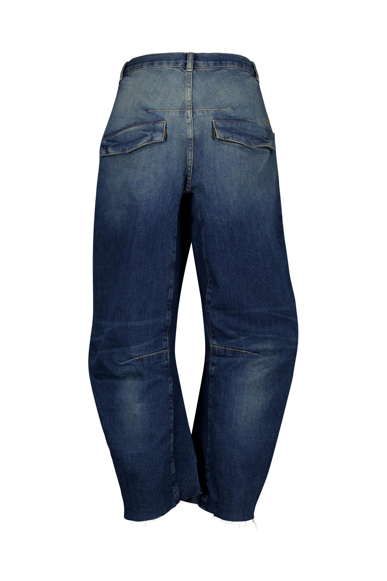 Mom Jeans - Vintage Wash - Blau