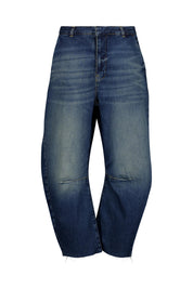 Mom Jeans - Vintage Wash - Blau