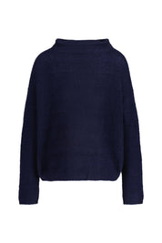 Strickpullover FRASER aus Kaschmirmix - French Navy - Blau