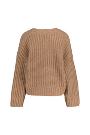 Strickcardigan GATHA aus Kaschmirmix - Fawn - Braun