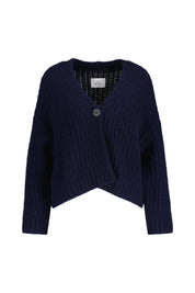 Strickcardigan GATHA aus Kaschmirmix - French Navy - Blau