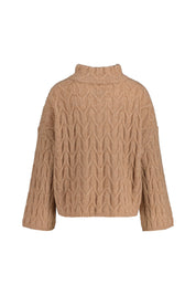 Strickpullover EXBURG aus Kaschmirmix - Fawn - Braun