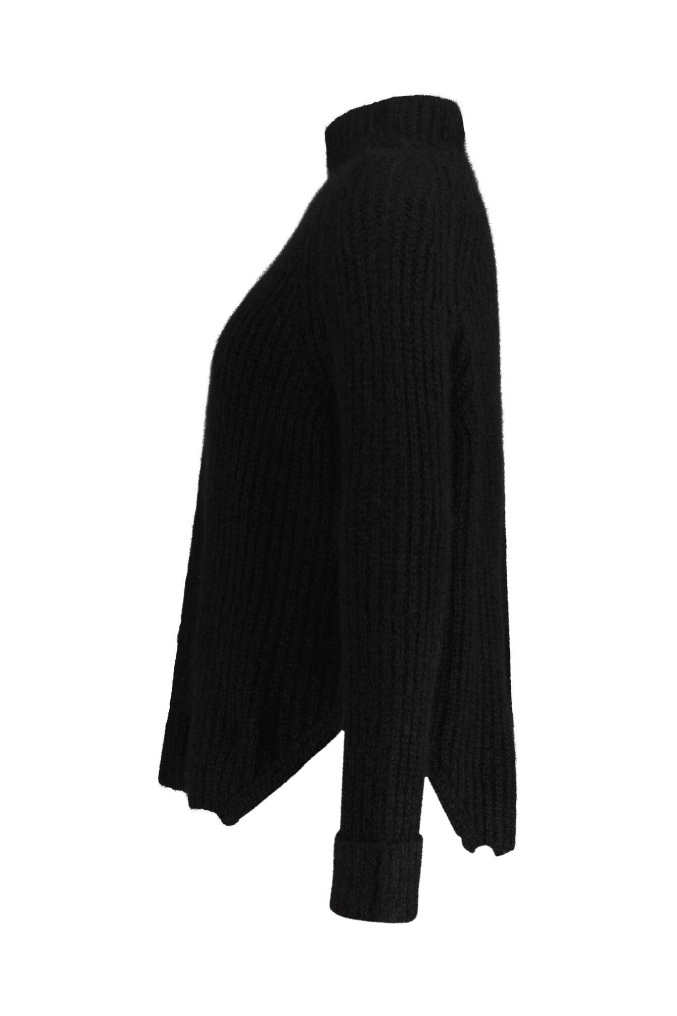 Strickpullover YUNA aus Kaschmirmix - Black - Schwarz