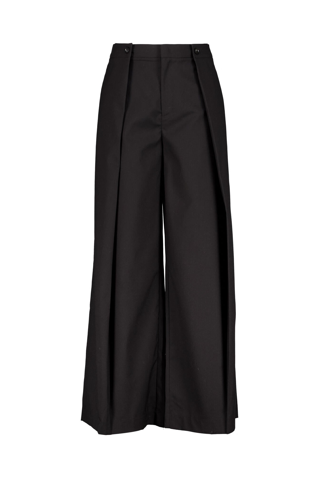 Hose Wide Leg RILEY - Black - Schwarz