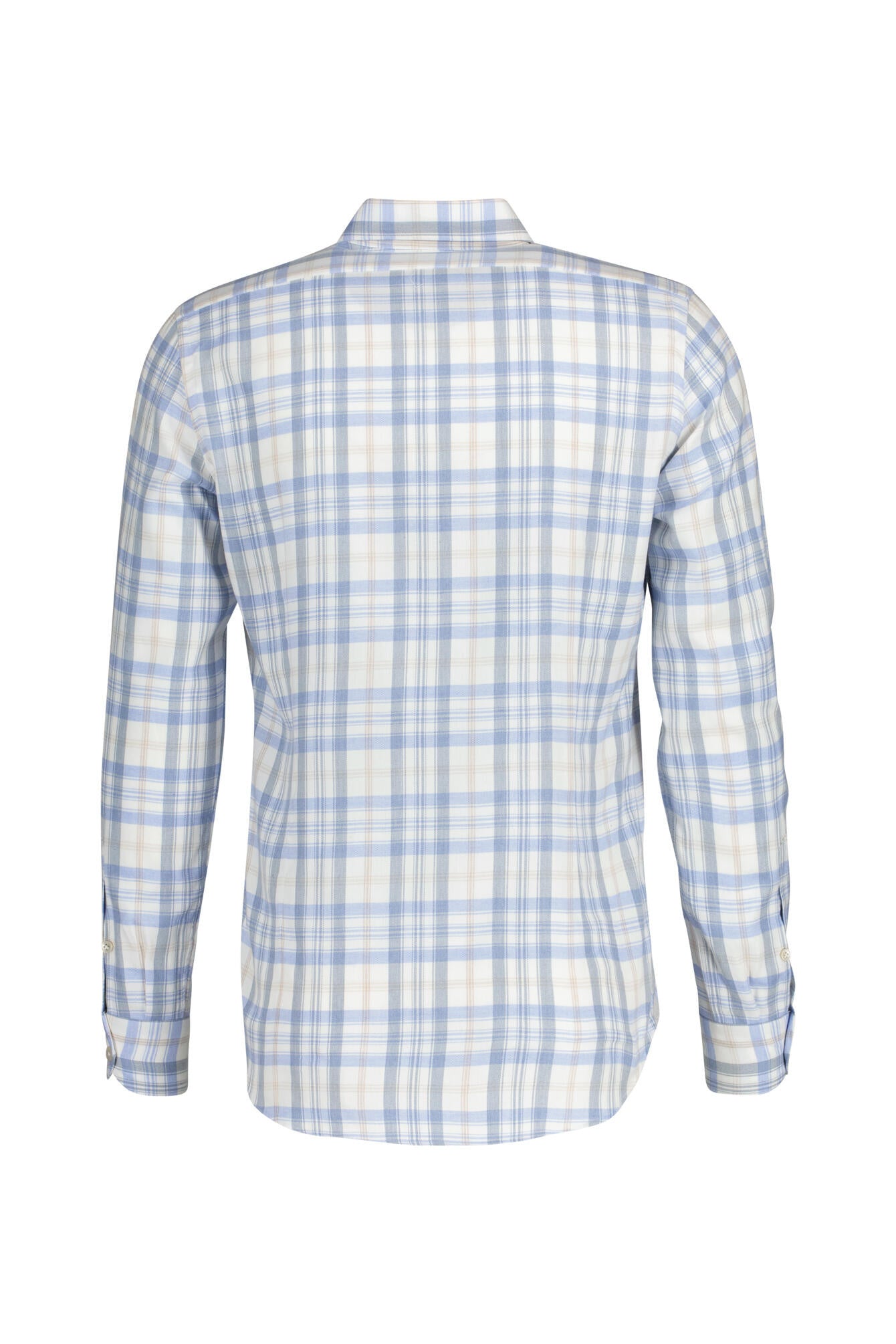 Freizeithemd aus Baumwollmix - 08 - Blau