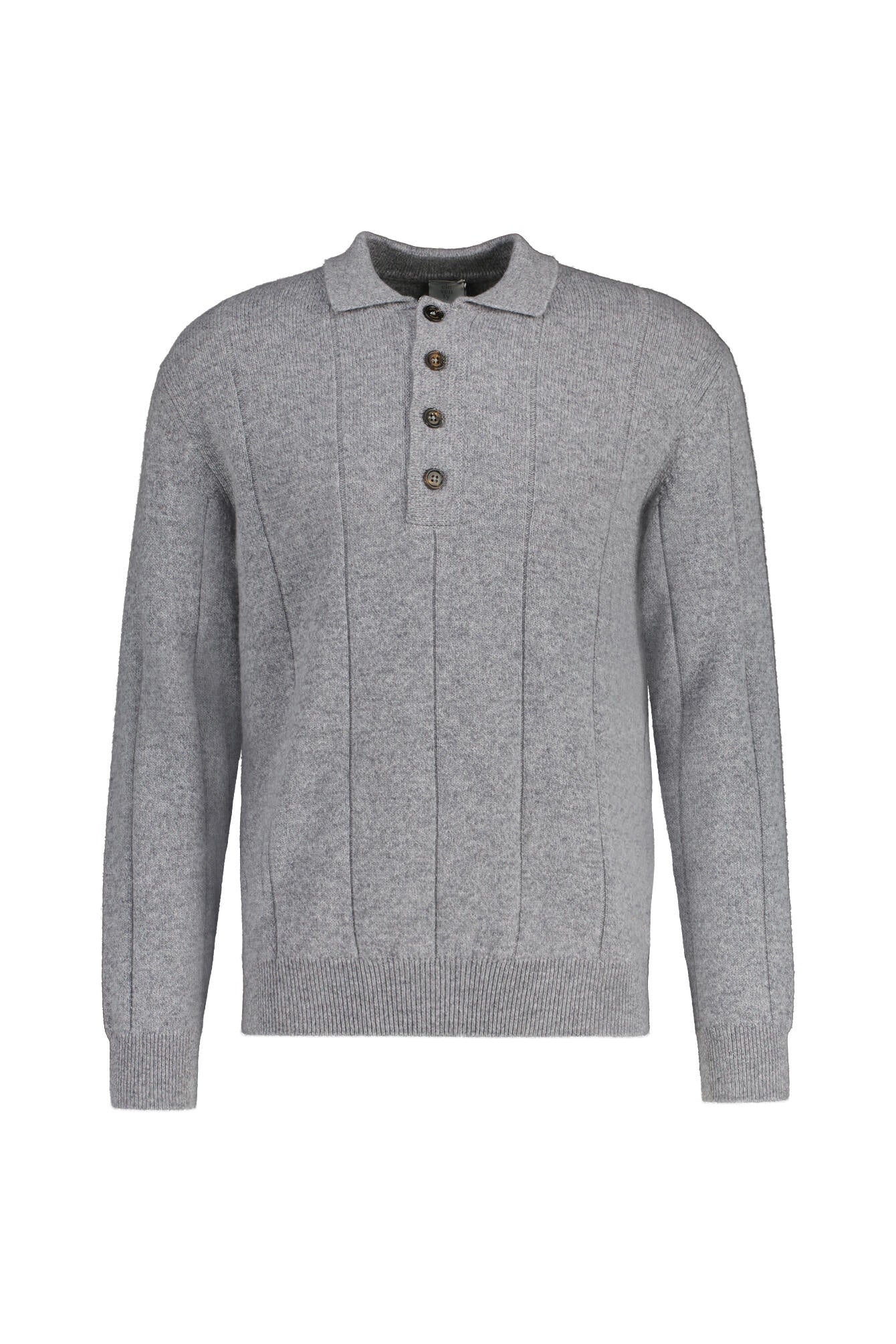 Strickpullover aus Wolle - 14 - Grau