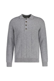 Strickpullover aus Wolle - 14 - Grau