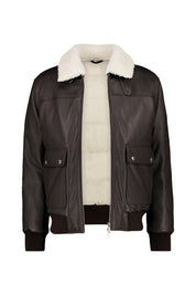 Lederjacke aus hochwertigem Nappaleder - 25 - Braun