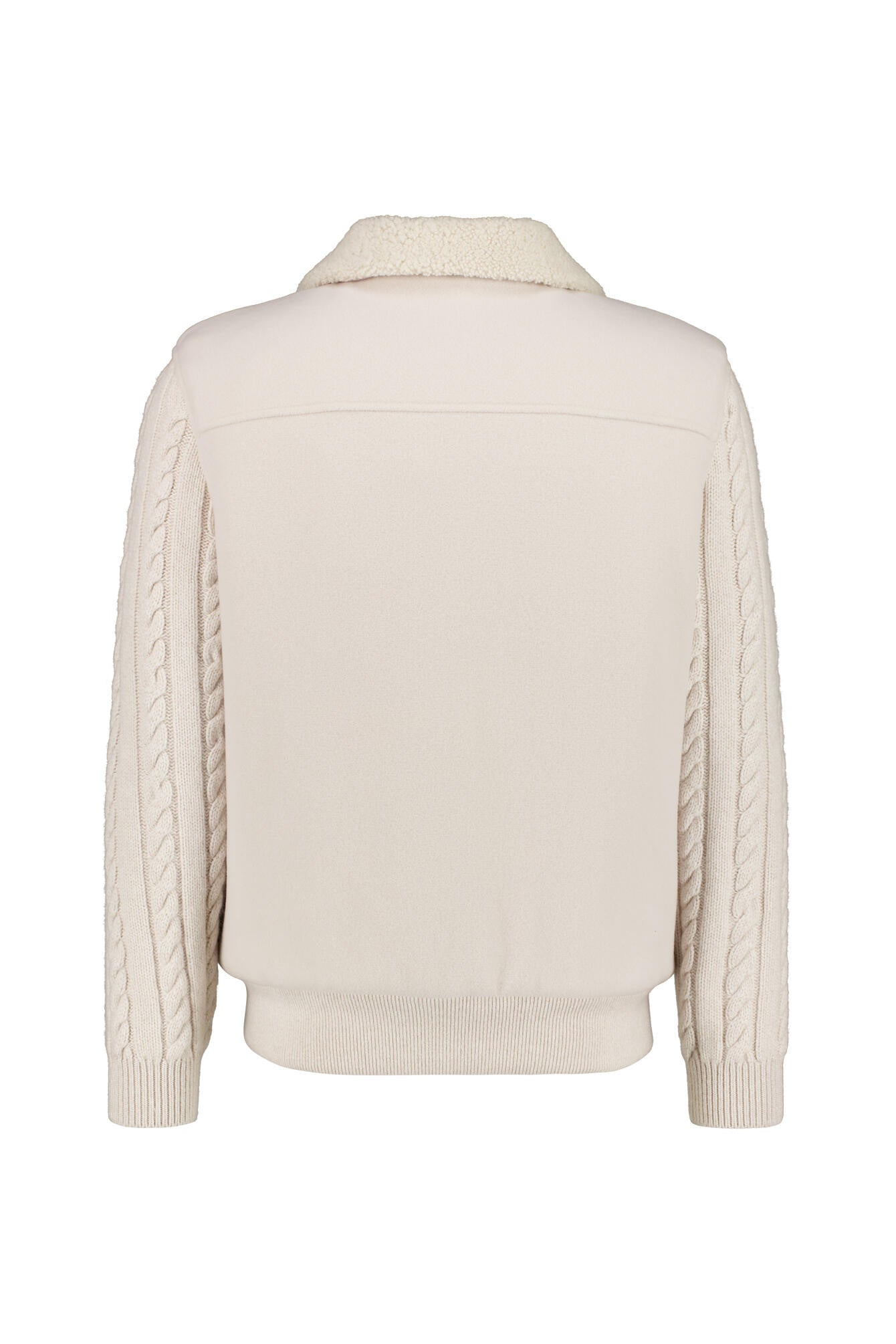 Übergangsjacke aus hochwertiger Wolle - 02 - Creme