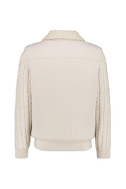 Übergangsjacke aus hochwertiger Wolle - 02 - Creme
