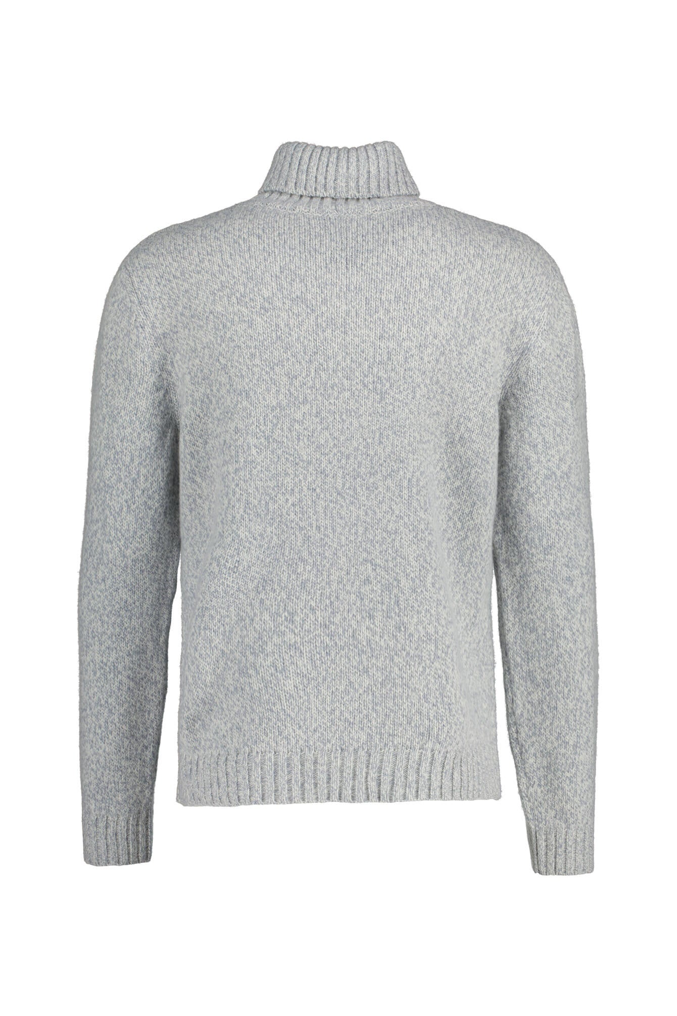 Rollkragenpullover aus Wolle - 08-00 - Blau