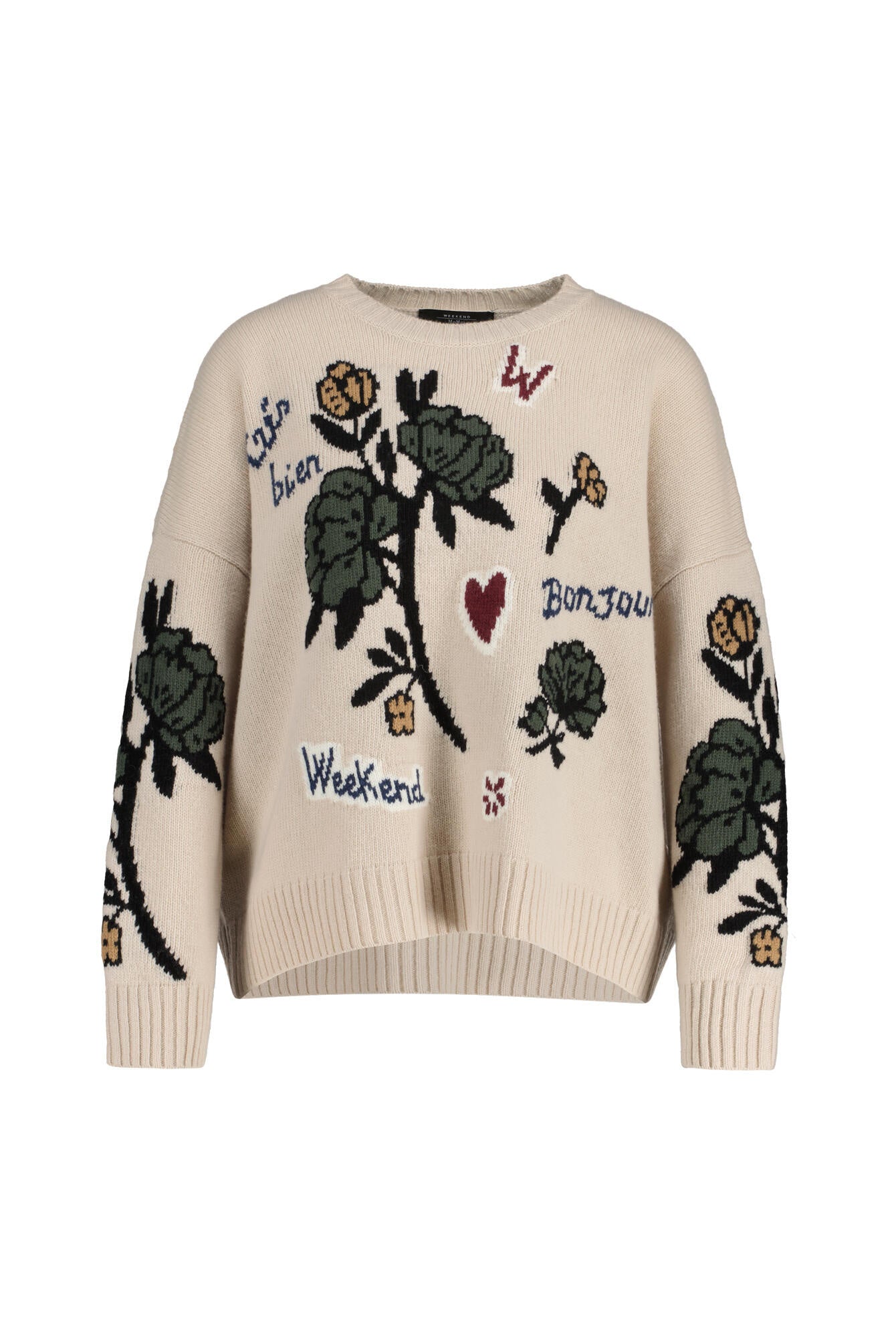 Strickpullover aus Schurwolle - 003 - Beige