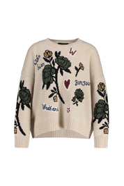 Strickpullover aus Schurwolle - 003 - Beige