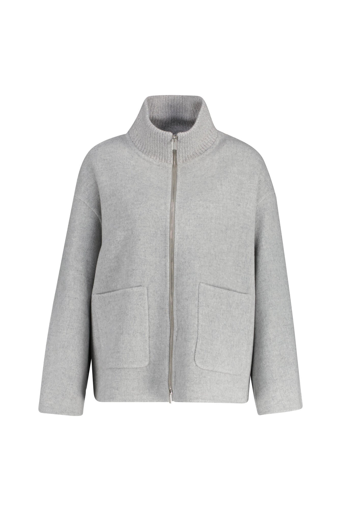 Blazerjacke aus Schurwolle - 76A Silver Salt - Grau
